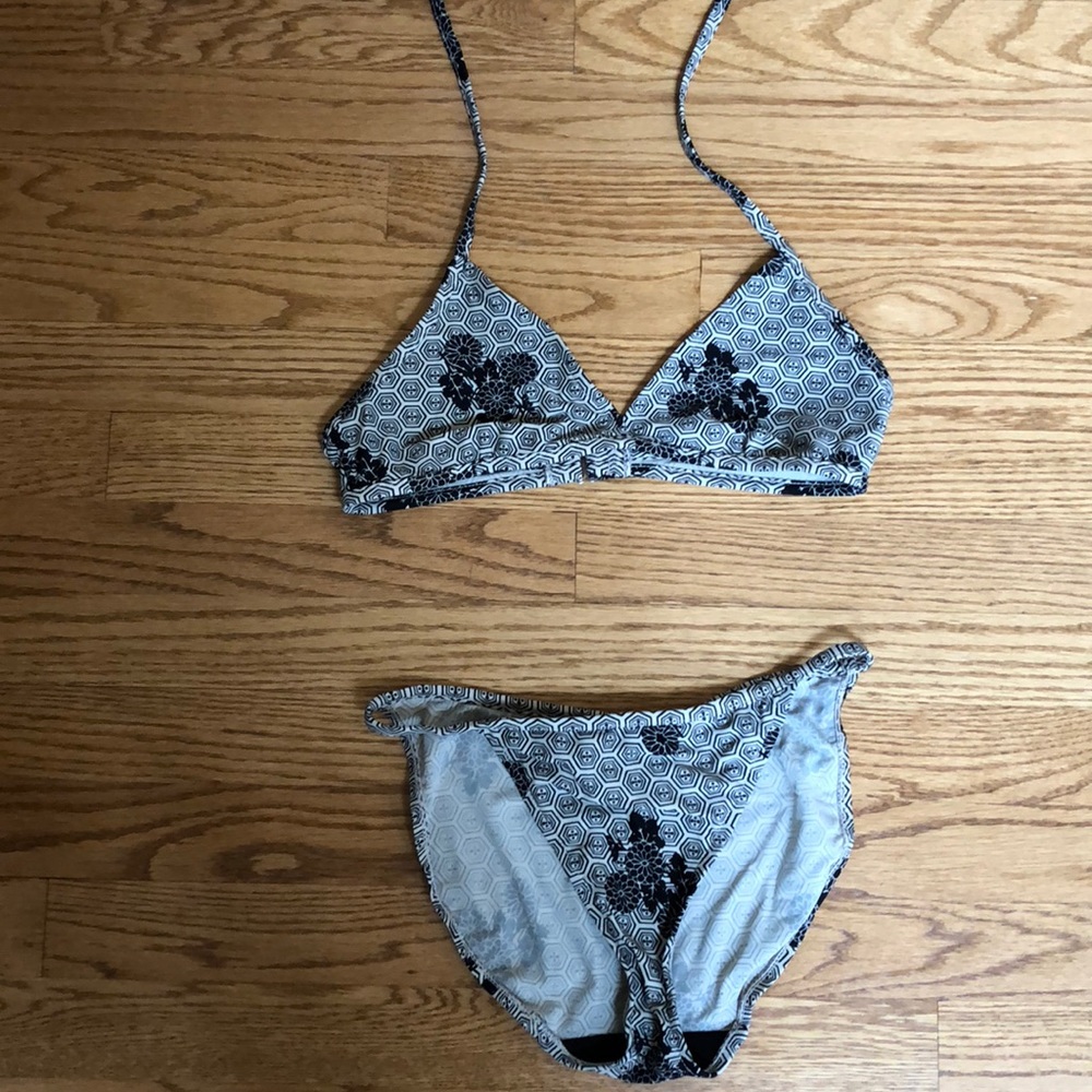 Old Navy Black and Tan Bikini